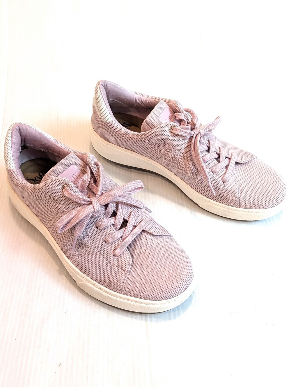 SOFFT Women's Waylyn Lilac Casual Knit Lace-Up Platform Sneakers Size 11